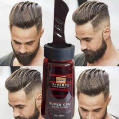 ژل حالت دهنده مو همراه با شانه