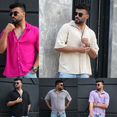 پیراهن آستین کوتاه مردانه مدل باکسی ( در 5 رنگبندی )