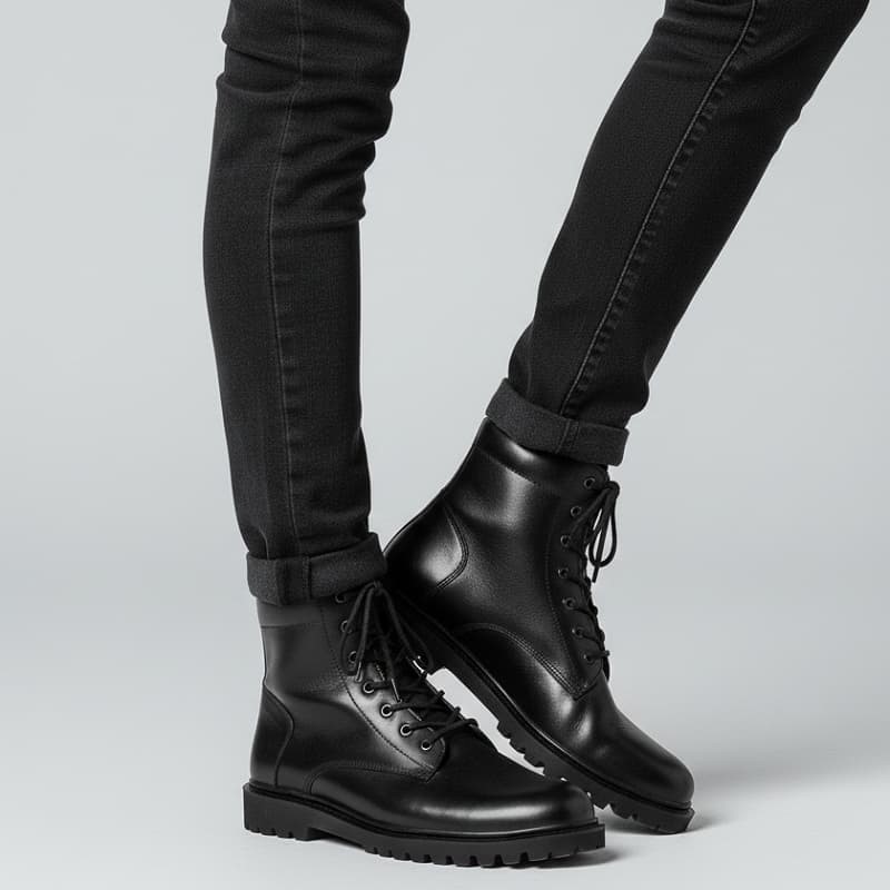 نیم بوت مردانه مدل Bershka