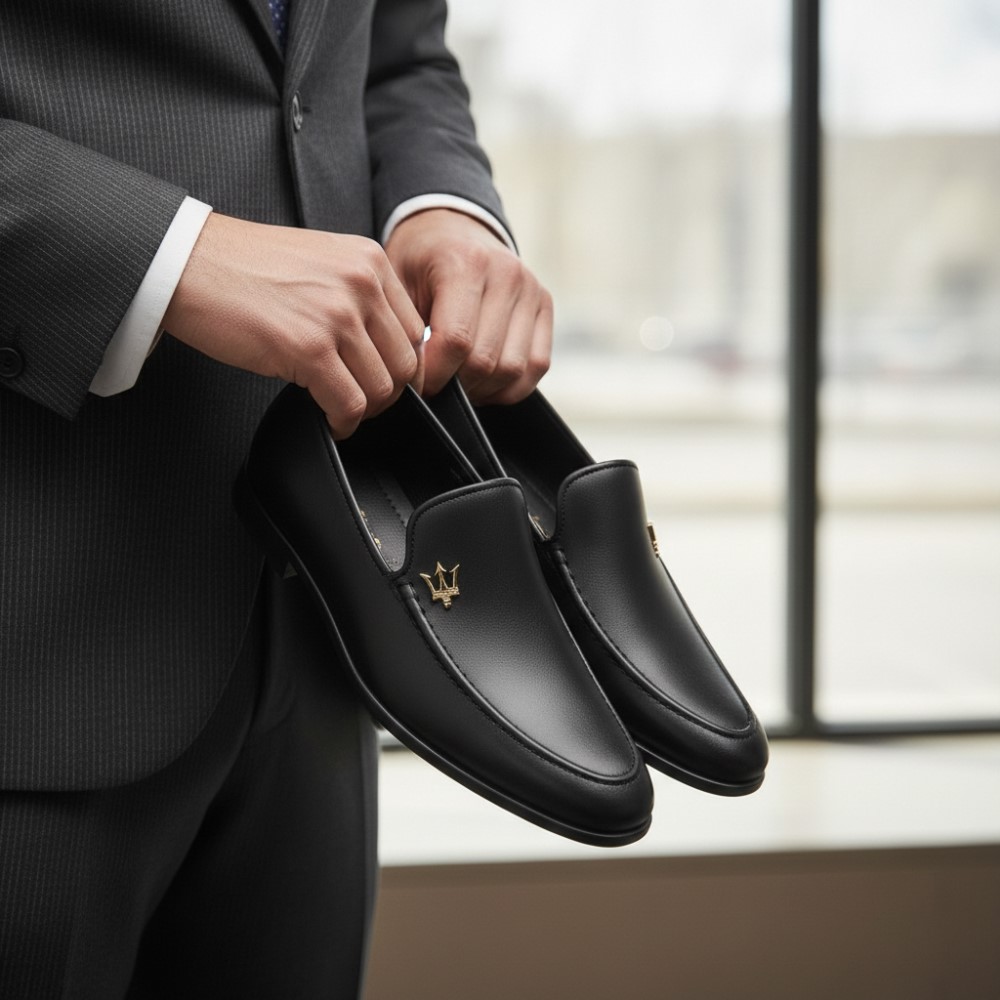 کفش کالج مازراتی مردانه مشکی مدل M372