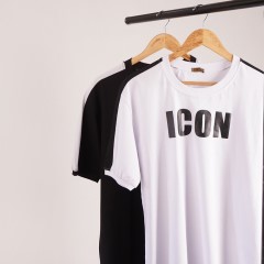 تیشرت مردانه نخ پنبه مدل ICON ( در 2 رنگ )