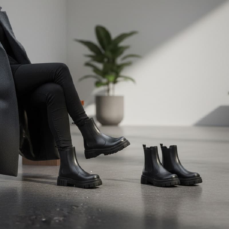 نیم بوت زنانه چلسی دوطرف کش