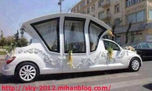 جدیدترین و عجیب ترین ماشین عروس در شیراز