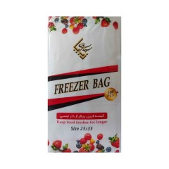 کیسه فریزر پرفراژ دار چسبی زیبا مدل 3922 بسته 100 عددی