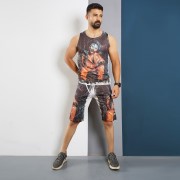 ست رکابی شلوارک مردانه مدل Zombie