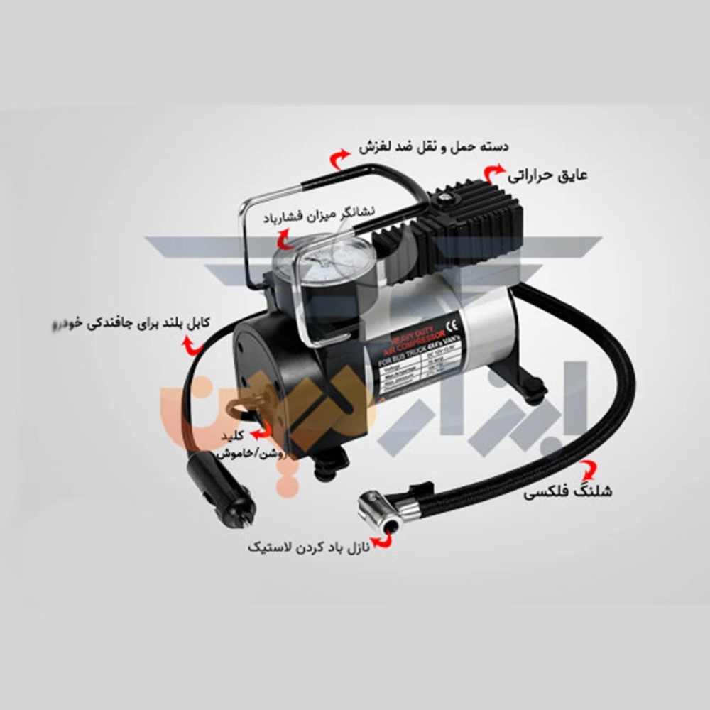 کمپرسور باد فندکی خودرو (مدل AC)